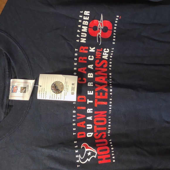 Vintage Houston Texans David Carr #8 NFL players Inc new NWT AFC size M med - Picture 2 of 6